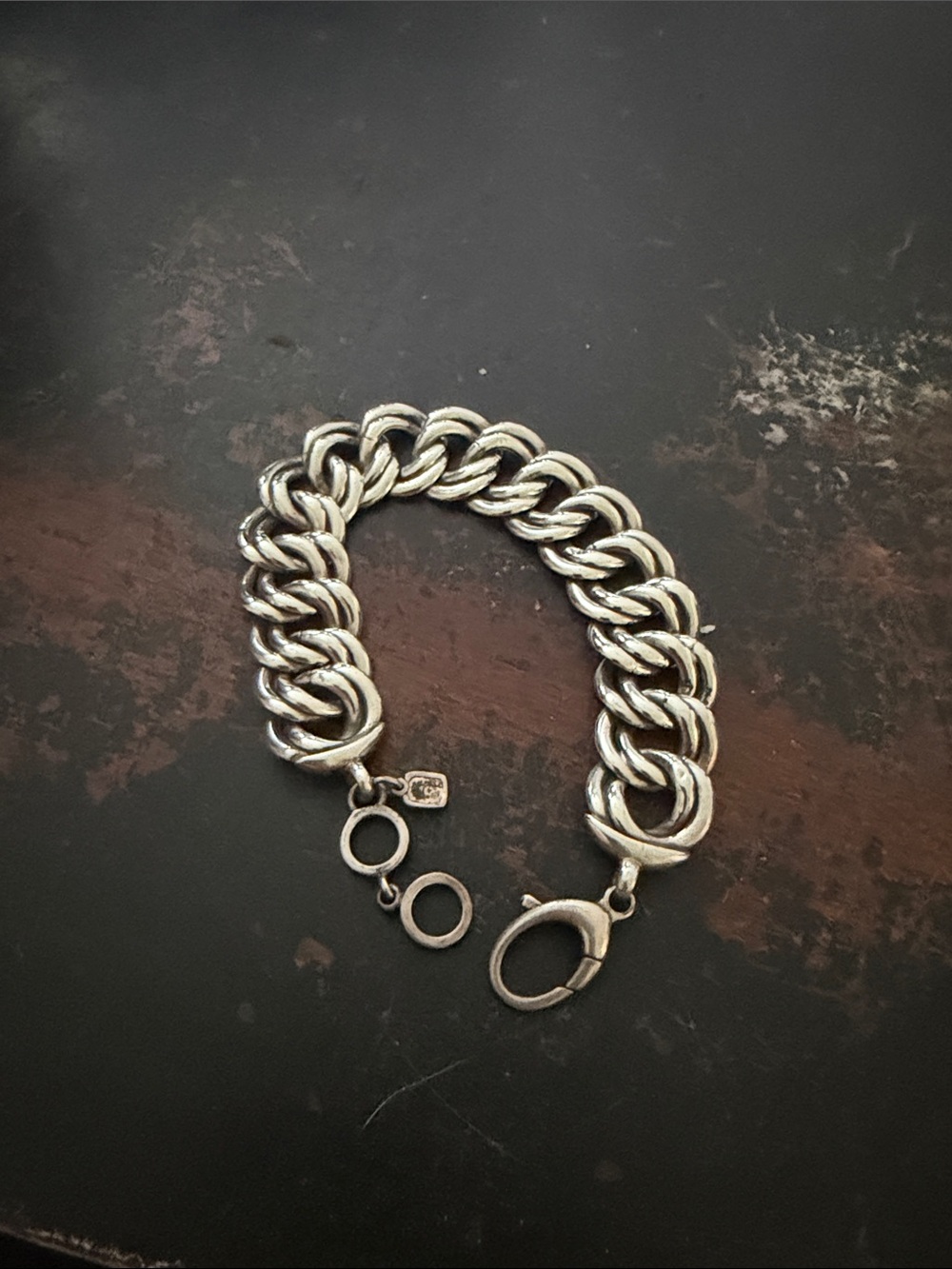 Silpada Polished Silver Curb-Link Bracelet